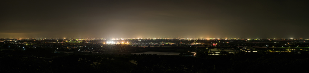 赤坂展望台からの夜景パノラマ