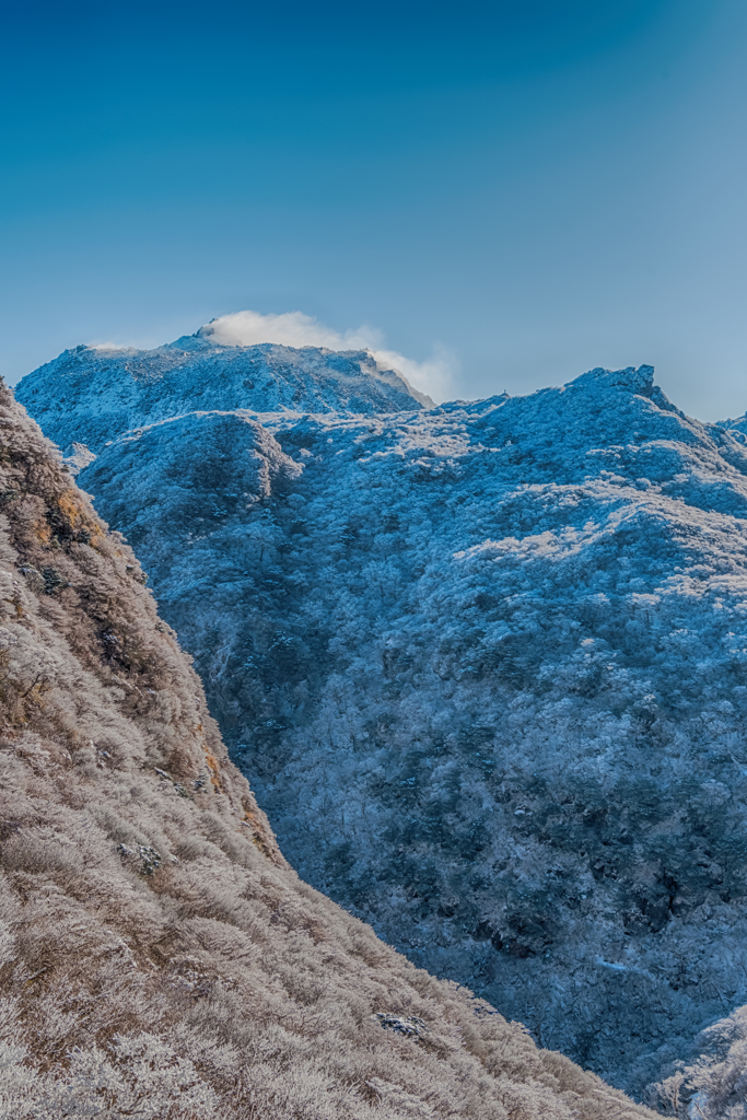 国見岳の登りから