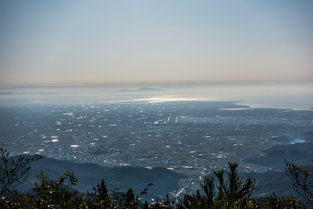 バルーンが浮かぶ佐賀平野