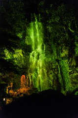 清水竹灯り-清水の滝