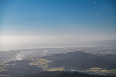 霞む雲仙