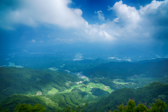 八幡岳山頂から