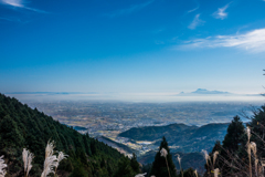 佐賀平野、有明海、雲仙