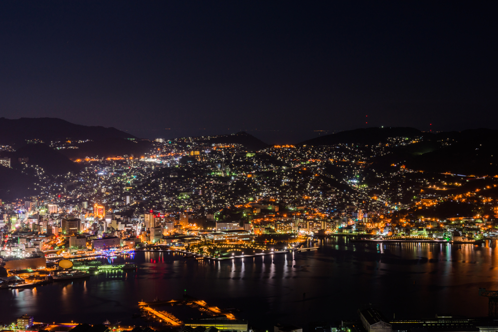 稲佐山からの夜景-60mm-3