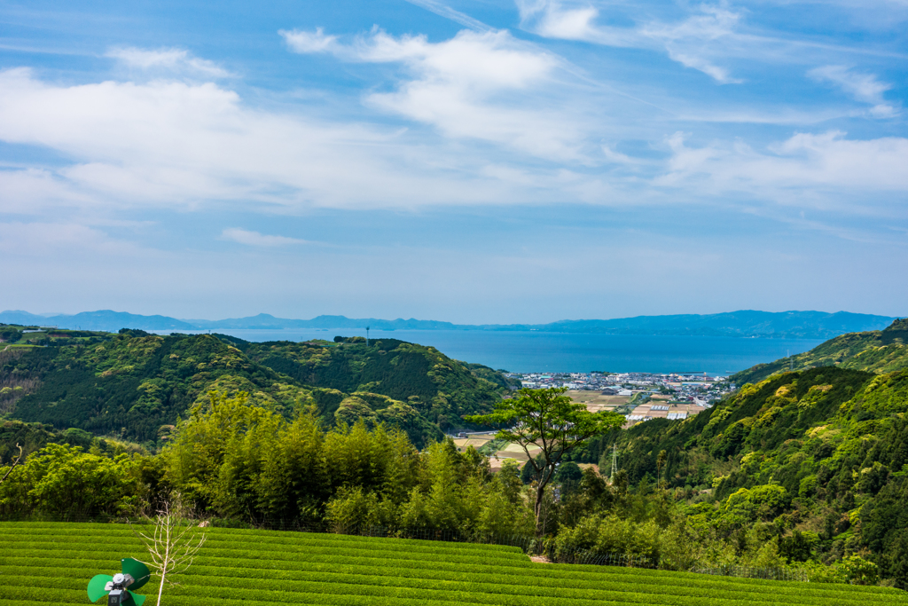 林道から大村湾
