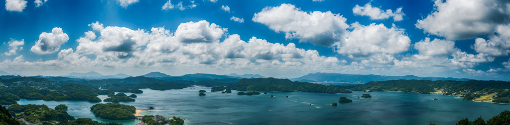 いろは島展望台からパノラマ