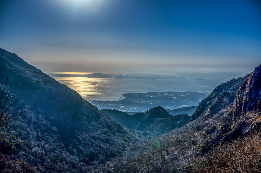 登山道から天草諸島