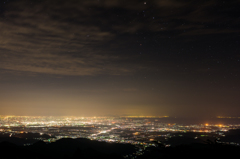 天山からの夜景