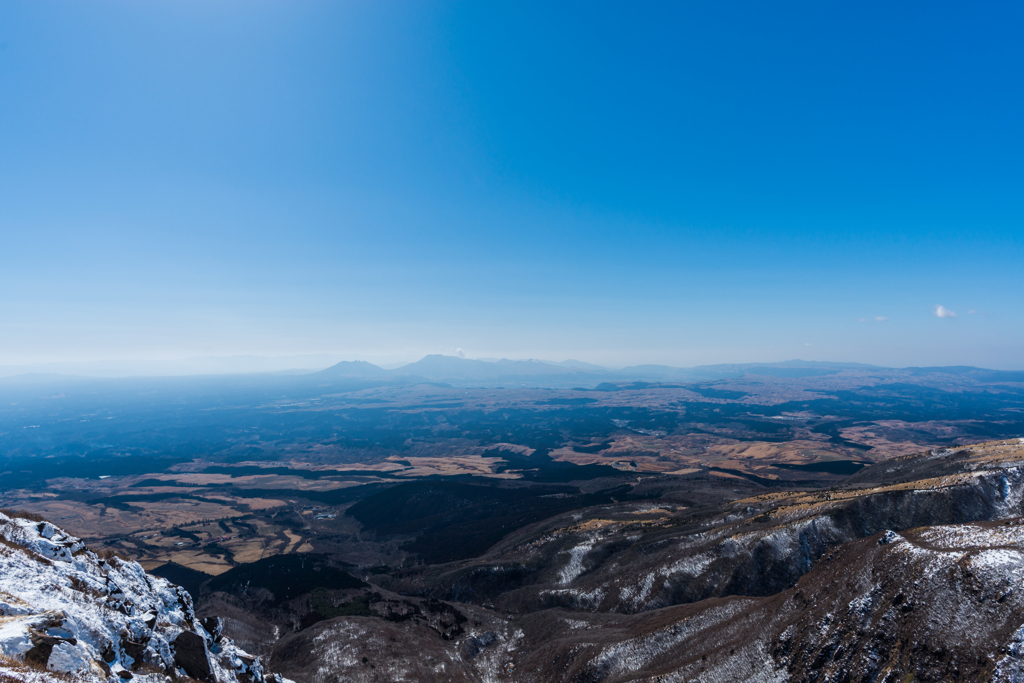 久住山から阿蘇山