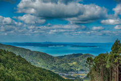 林道から唐津沖