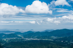 八幡岳山頂から唐津方面