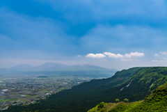 外輪山の崩落跡