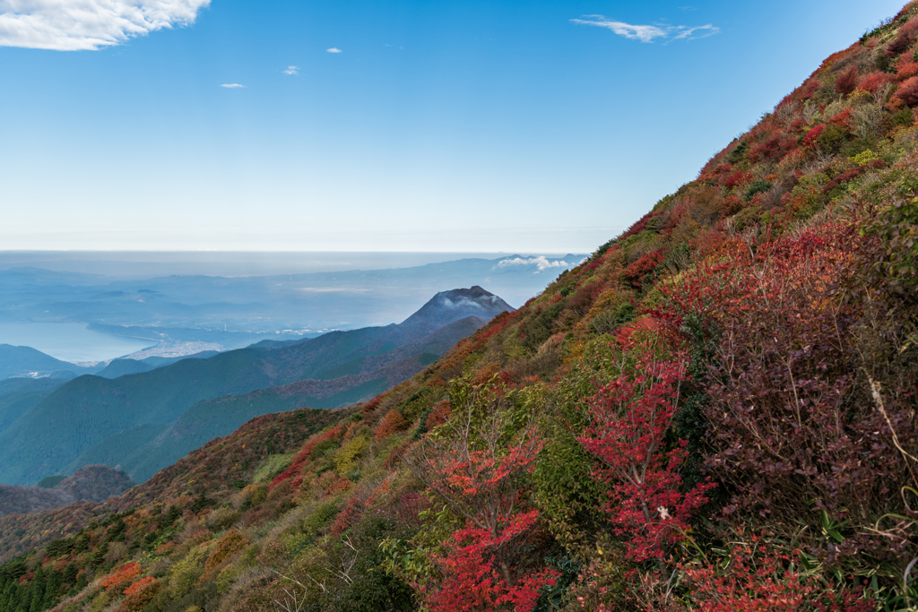 妙見から九千部、多良山系
