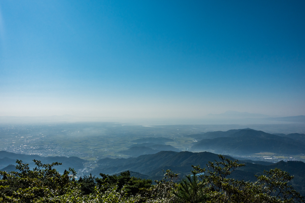 霞む佐賀平野