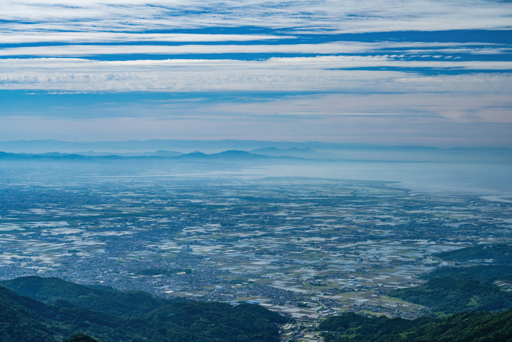 天山から佐賀平野
