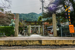 陶山神社の踏切