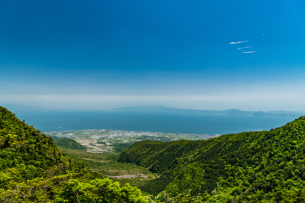仁田峠展望所から天草諸島