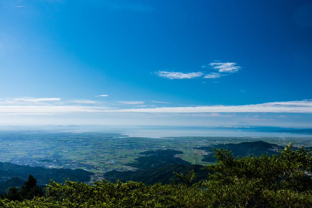 天山から佐賀平野