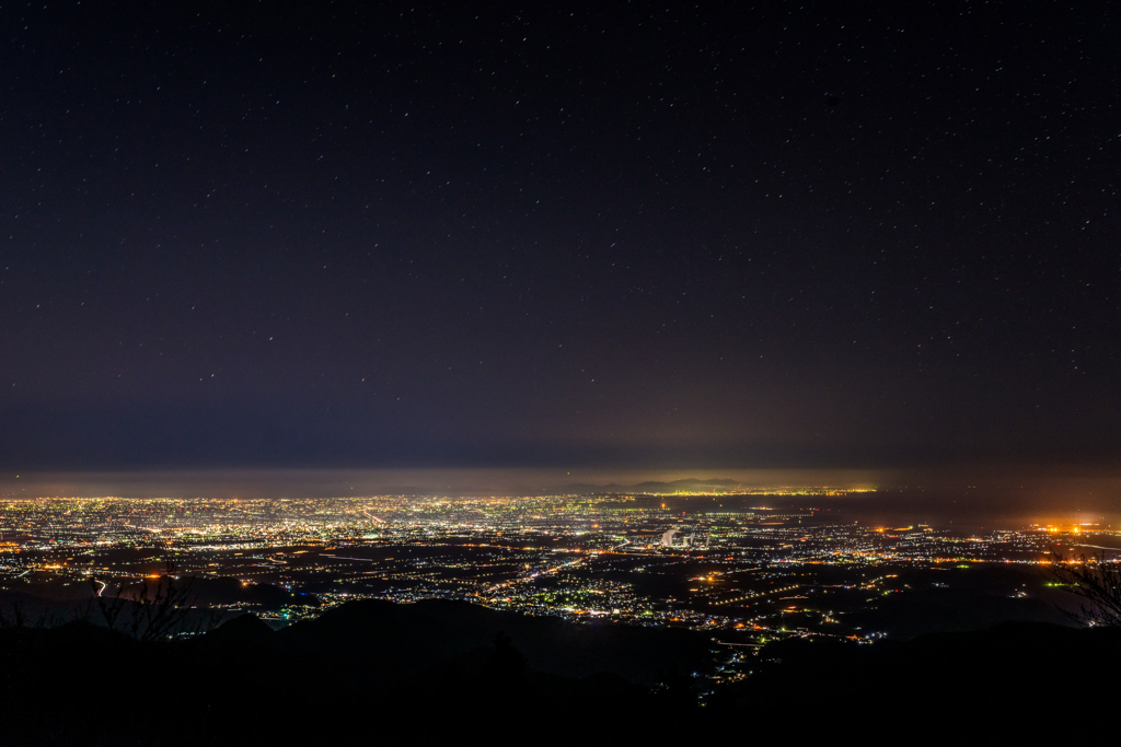 天山からの夜景_2016.12.31