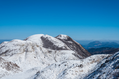 三俣山と由布岳