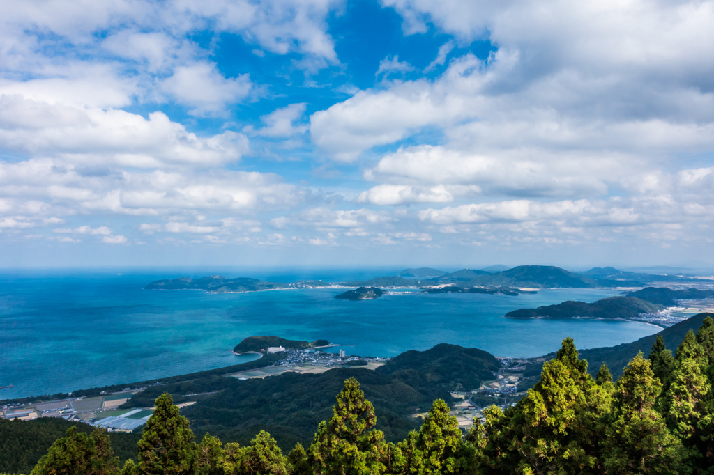 極楽展望台から福岡方面