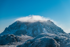 雲をかぶる平成新山