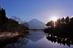 田貫湖の逆さ富士