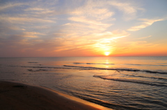 海と夕焼け③