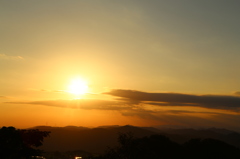 初秋の夕焼け①