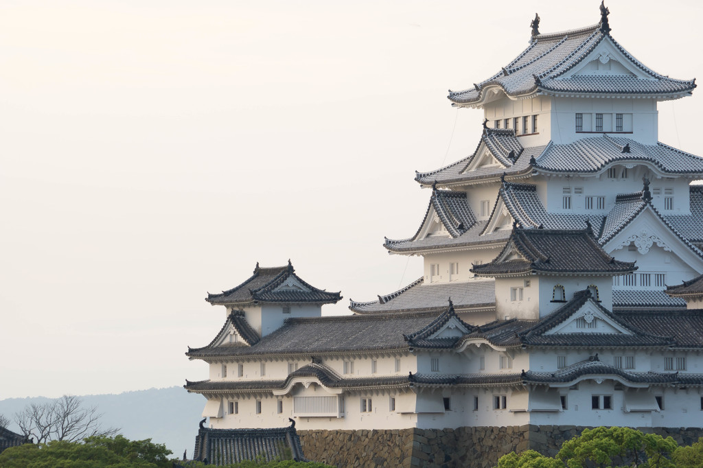 朝日の白鷺城＿２