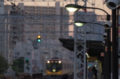 京阪電鉄　関目駅PM17:21