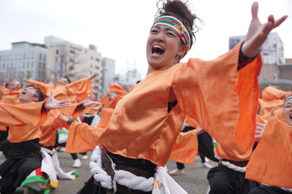 四日市よさこい祭り～やったろ舞～⑤愛知淑徳大学よさこい探究会鳴踊さん