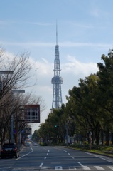 久屋大通より名古屋テレビ塔を望む