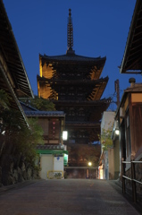 京都東山　法観寺五重塔