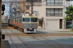 伊予鉄　大手町駅にて