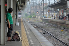 松山駅１番ホーム　PM5:04