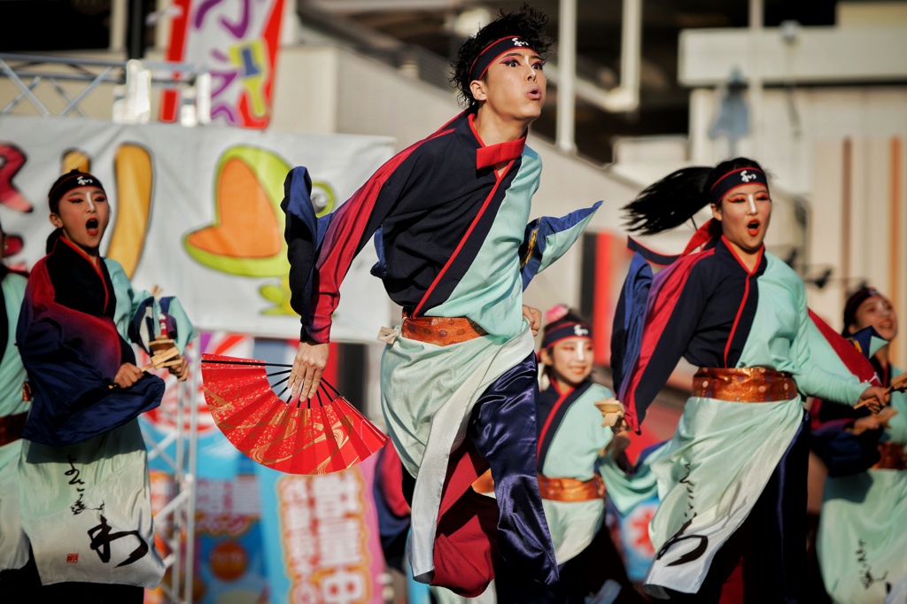 堺よさこいかえる祭り①よさこい連「わ」さん