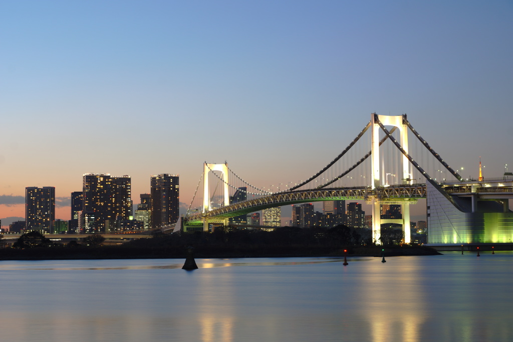 嗚呼、冬休み～⑤お台場海浜公園より芝浦方向を望む