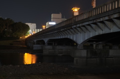 加茂大橋夜景