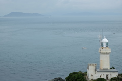佐田岬灯台から高島を望む