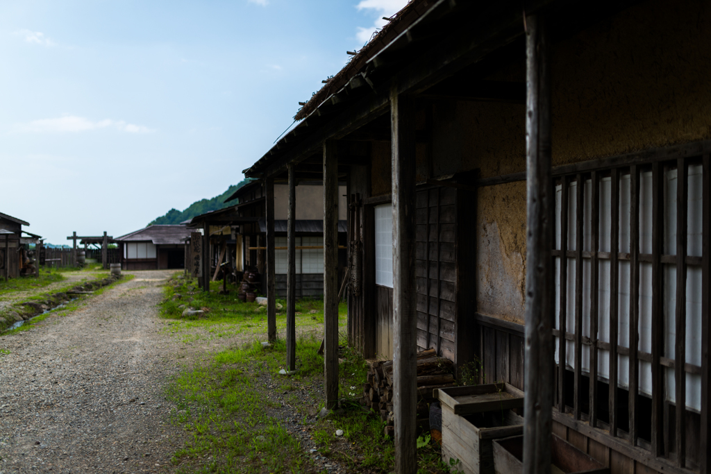 漁村の一角