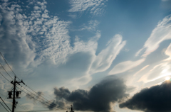 信号待ちの空