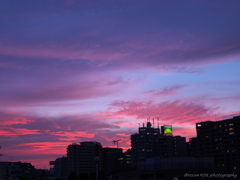 夏の夕空