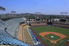 ドジャースタジアムスタンドから