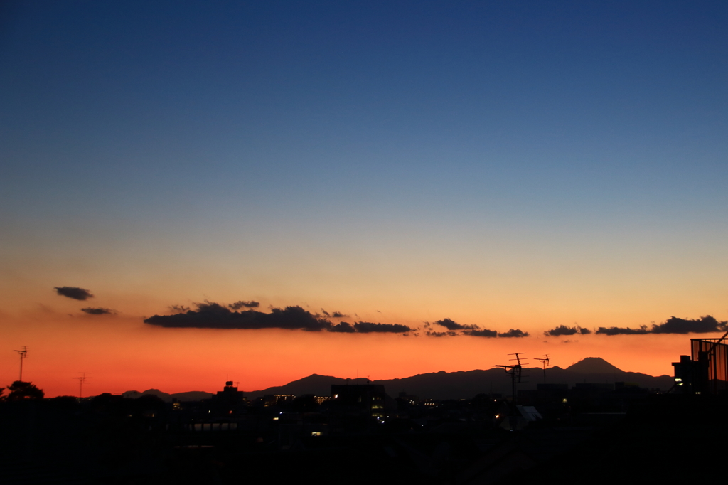 夕暮れ