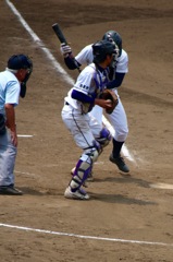 盗塁は阻止！