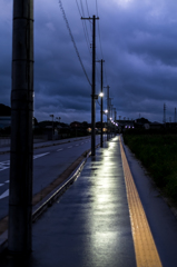 雨の日の夜明け