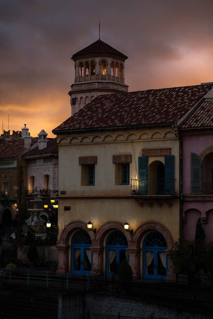 Sunset on the tower