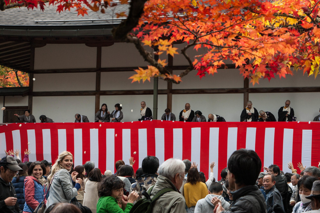 餅と紅葉