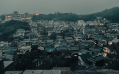 雨の雑賀崎